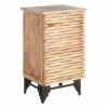 1-Door Wave Wood Cabinet -Storage supplies shop 1 door wave wood cabinet