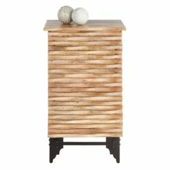 1-Door Wave Wood Cabinet -Storage supplies shop 1 door wave wood cabinet 4