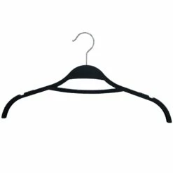12-Piece Non-Slip Shirt Hanger, Black