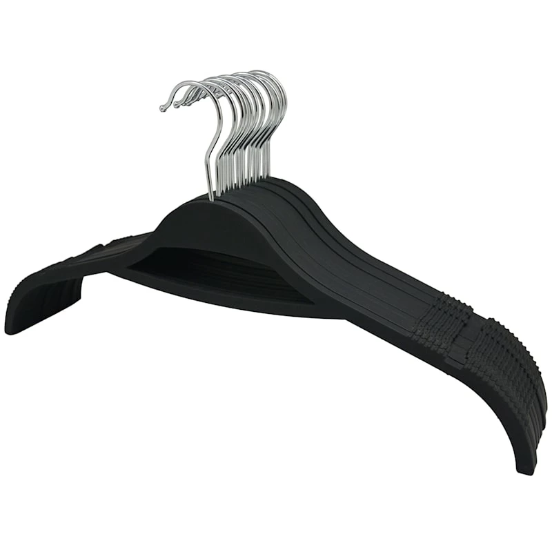 12-Piece Non-Slip Shirt Hanger, Grey 3 12-Piece Non-Slip Shirt Hanger, Grey