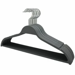12-Piece Non-Slip Suit Hanger, Grey