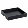 19IN BLACK SQUARE Wood Tray -Storage supplies shop 19in black square wood tray
