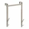 2-Hook Adjustable Over The Door Hanger, Satin Nickel -Storage supplies shop 2 hook adjustable over the door hanger satin nickel