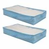 2-Pack Under The Bed Organizer, Blue -Storage supplies shop 2 pack under the bed organizer blue