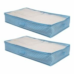 2-Pack Under The Bed Organizer, Blue