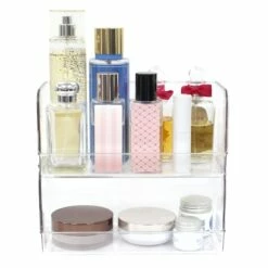 2-Piece Clear Stackable Storage Bin, Small 7 2-Piece Clear Stackable Storage Bin, Small -Storage supplies shop 2 piece clear stackable storage bin small 2