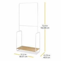 2-Rod Retro Garment Rack -Storage supplies shop 2 rod retro garment rack 4