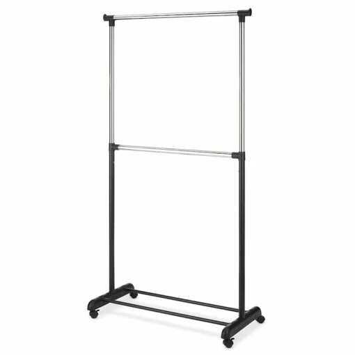 2-Tier Metal Garment Rack -Storage supplies shop 2 tier metal garment rack