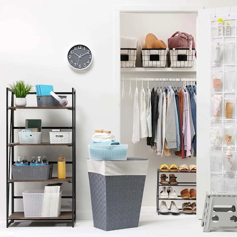 20-Pair Standing Shoe Rack, Gunmetal 4 20-Pair Standing Shoe Rack, Gunmetal - Image 2