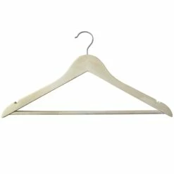 20-Piece Suit Hanger, Natural Wooden