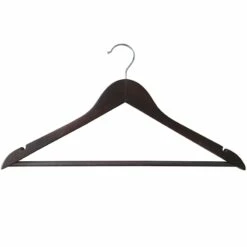 20-Piece Wood Suit Hanger, Espresso