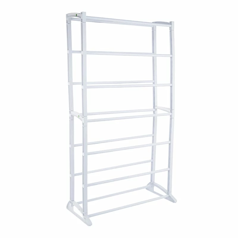 21-Pair Standing Shoe Rack, White 3 21-Pair Standing Shoe Rack, White