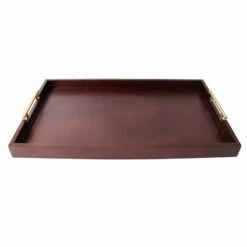 24X14 Wooden Tray Metal Handle