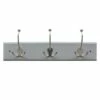3-Hook Triple Wall Hanger, Grey -Storage supplies shop 3 hook triple wall hanger grey
