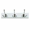 3-Hook Triple Wall Hanger, White -Storage supplies shop 3 hook triple wall hanger white