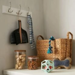 3-Hook Triple Wall Hanger, White -Storage supplies shop 3 hook triple wall hanger white 2