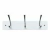 3-Hook White Modern Wall Hanger -Storage supplies shop 3 hook white modern wall hanger
