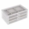3-Tier Acrylic Drawer Jewelry Organizer -Storage supplies shop 3 tier acrylic drawer jewelry organizer