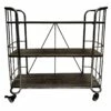 3-Tier French Country Shoe Rack, Silver -Storage supplies shop 3 tier french country shoe rack silver
