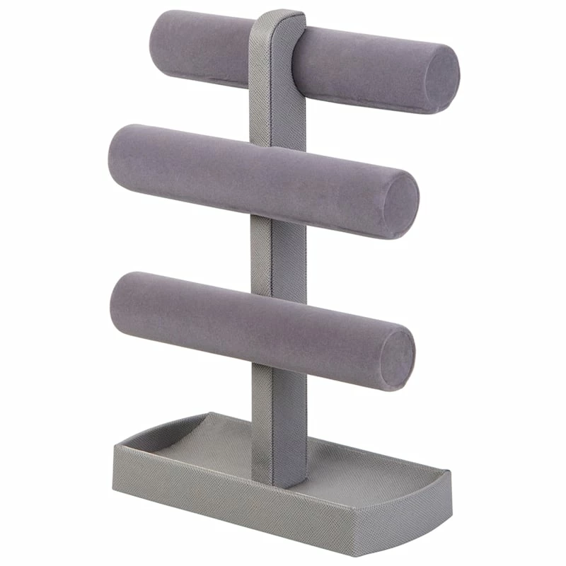 3-Tier Jewelry Bar, Grey 3 3-Tier Jewelry Bar, Grey