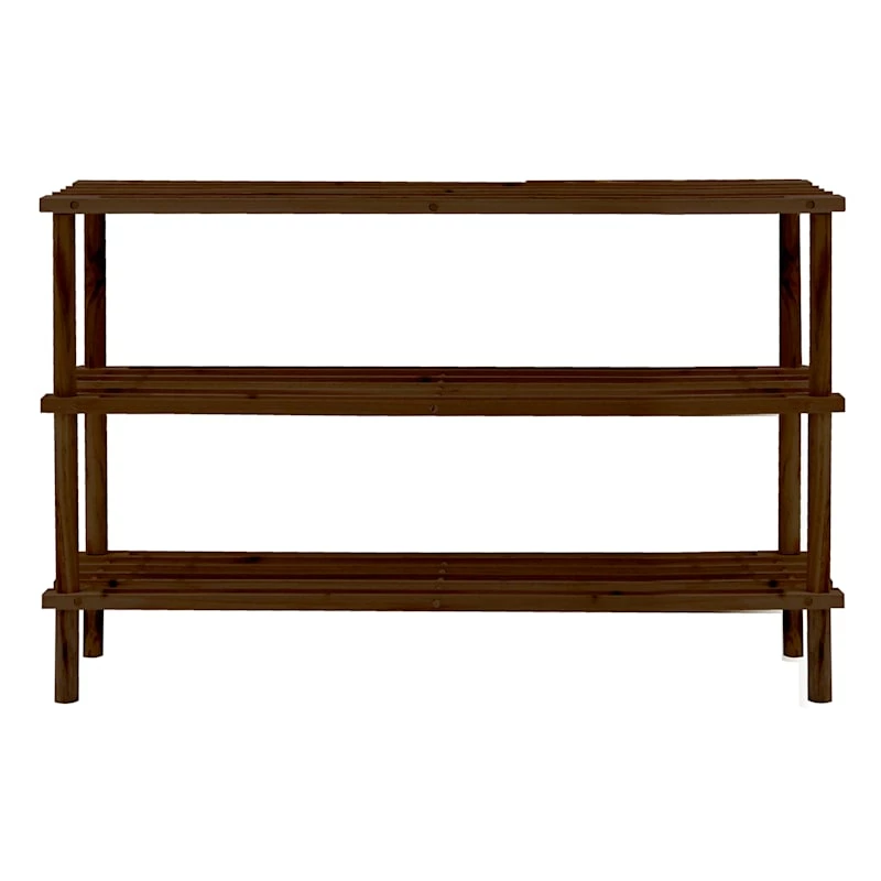 3-Tier Wood Shoe Rack Espresso 3 3-Tier Wood Shoe Rack Espresso
