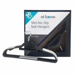 30-Piece Non-Slip Suit Hanger, Black -Storage supplies shop 30 piece non slip suit hanger black 3