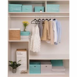 30-Piece Non-Slip Suit Hanger, Black -Storage supplies shop 30 piece non slip suit hanger black 6