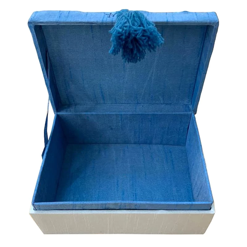 4x7in Blue Fabric Box 4 4x7in Blue Fabric Box - Image 2