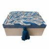 4x7in Blue Fabric Box 1 4x7in Blue Fabric Box -Storage supplies shop 4x7in blue fabric box