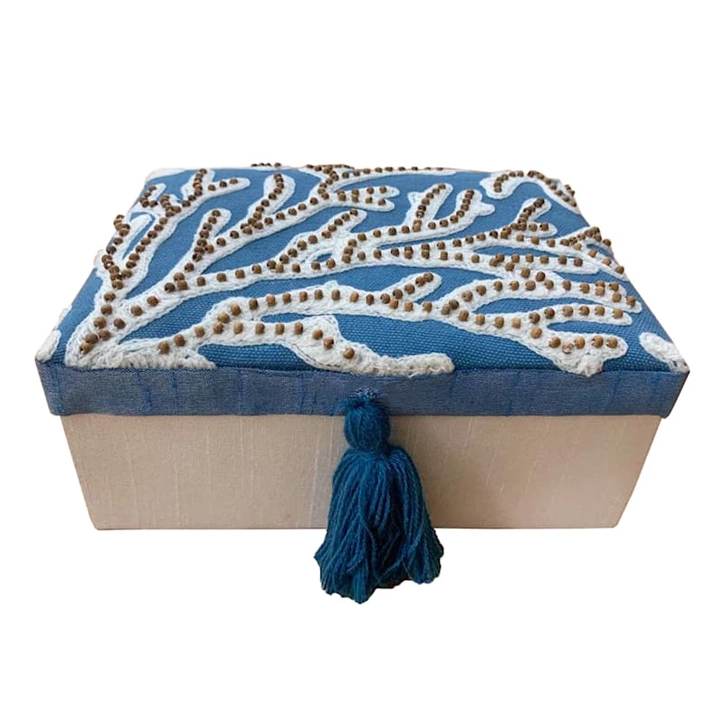 4x7in Blue Fabric Box 3 4x7in Blue Fabric Box
