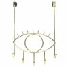 5-Hook Open Eye Wire Over The Door Hanger, French Gold -Storage supplies shop 5 hook open eye wire over the door hanger french gold