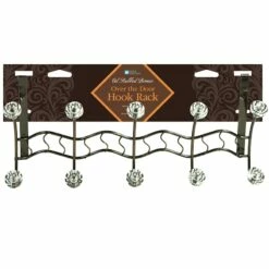 5-Hook Over The Door Hanger, Bronze -Storage supplies shop 5 hook over the door hanger bronze 1
