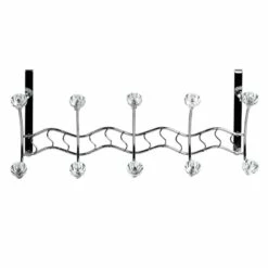 5-Hook Over The Door Hanger, Grey