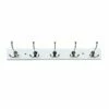 5-Hook White Triple Wall Hanger -Storage supplies shop 5 hook white triple wall hanger