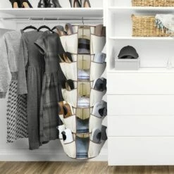 5-Tier Carousel Organizer, Brown 9 5-Tier Carousel Organizer, Brown -Storage supplies shop 5 tier carousel organizer brown 3