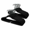 50-Pack Velvet Hanger, Black -Storage supplies shop 50 pack velvet hanger black