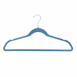 50-Pack Velvet Suit Hangers, Allure Blue -Storage supplies shop 50 pack velvet suit hangers allure blue 3