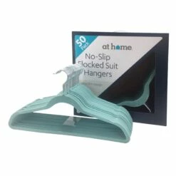 50-Pack Velvet Suit Hangers, Aquifer Blue -Storage supplies shop 50 pack velvet suit hangers aquifer blue 2