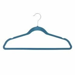 50-Pack Velvet Suit Hangers, Denim Blue -Storage supplies shop 50 pack velvet suit hangers denim blue 1