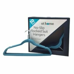 50-Pack Velvet Suit Hangers, Denim Blue -Storage supplies shop 50 pack velvet suit hangers denim blue 3