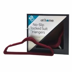 50-Pack Velvet Suit Hangers, Fuchsia -Storage supplies shop 50 pack velvet suit hangers fuchsia 3