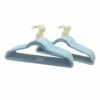 50-Pack Velvet Suit Hangers, Pastel Blue -Storage supplies shop 50 pack velvet suit hangers pastel blue