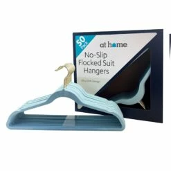 50-Pack Velvet Suit Hangers, Pastel Blue -Storage supplies shop 50 pack velvet suit hangers pastel blue 2