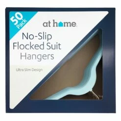 50-Pack Velvet Suit Hangers, Pastel Blue -Storage supplies shop 50 pack velvet suit hangers pastel blue 3