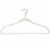 50-Pack Velvet Suit Hangers, Pearl White -Storage supplies shop 50 pack velvet suit hangers pearl white