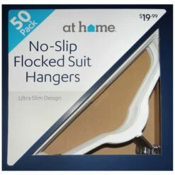 50-Pack Velvet Suit Hangers, Pearl White -Storage supplies shop 50 pack velvet suit hangers pearl white 2