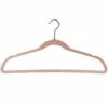 50-Pack Velvet Suit Hangers, Pink -Storage supplies shop 50 pack velvet suit hangers pink