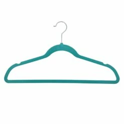 50-Pack Velvet Suit Hangers, Turkish Blue -Storage supplies shop 50 pack velvet suit hangers turkish blue 1