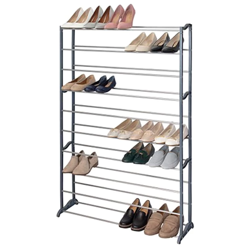 50-Pair Shoe Rack, Grey 3 50-Pair Shoe Rack, Grey