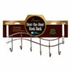 6-Hook Over The Door Hanger, Bronze -Storage supplies shop 6 hook over the door hanger bronze